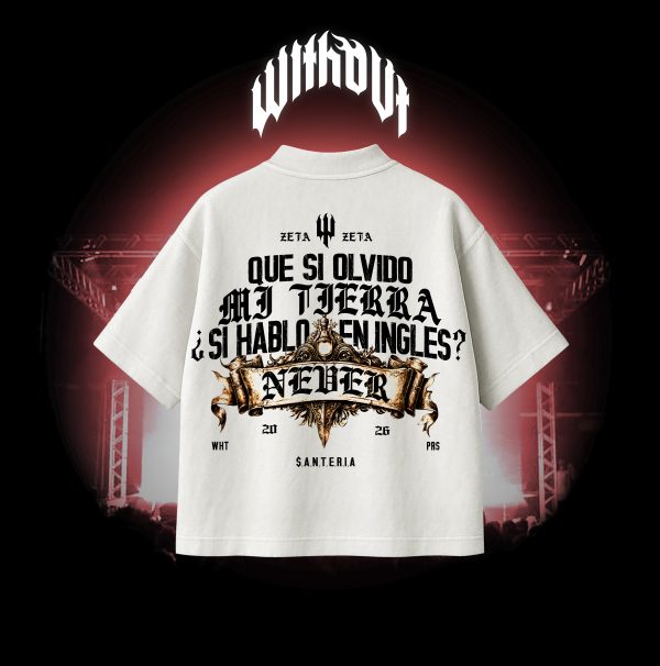 CREADOR b_Mesa de trabajo 1 Camiseta Oversize Santeria Blanca