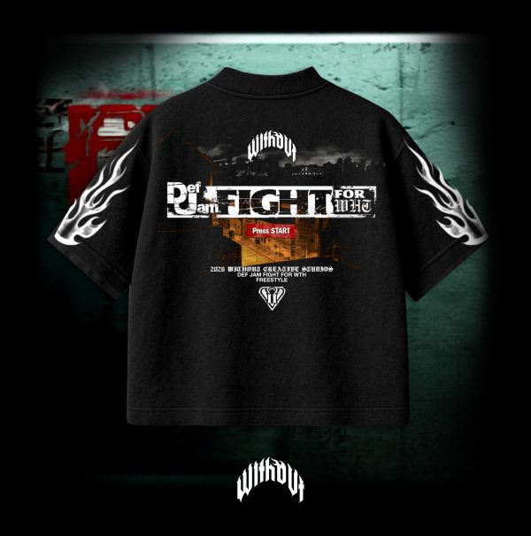 def jam_Mesa de trabajo 1 copia 13 Camiseta Oversized Def Jam for WHT Negra