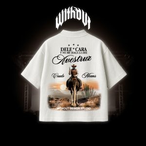 Camiseta Oversize Crudo Means Raw "No Copio" Blanca