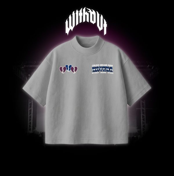 Camiseta Oversize Crudo Means Raw "Novena" Gris