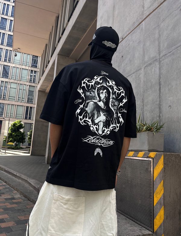 Camiseta Oversize "Gloria Pattri Sacto" | Negra