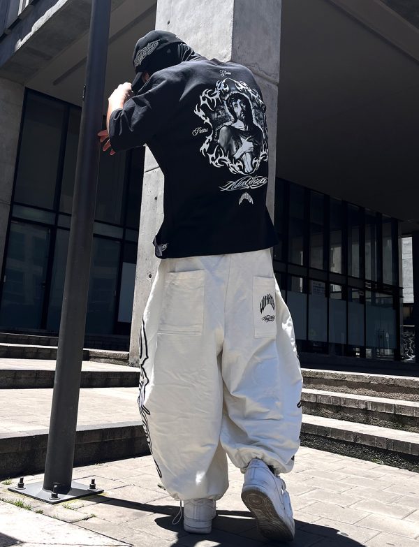 Pantalon Baggy Barrel ALabanza | Blanco