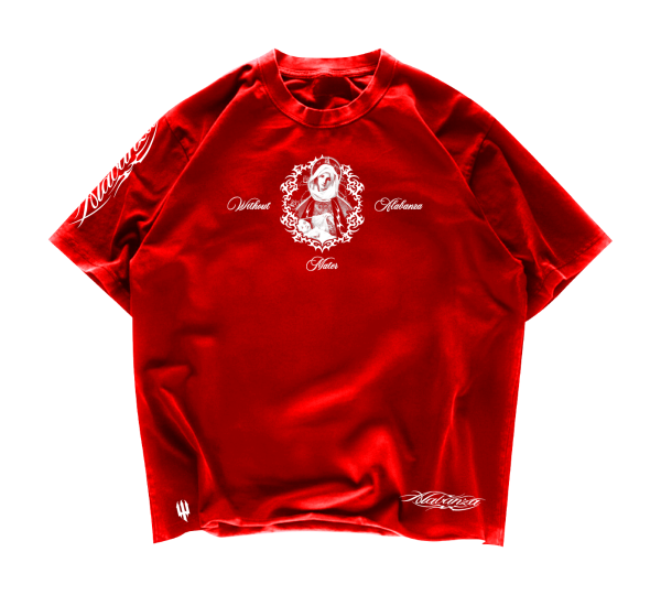 Camiseta Oversize "Matter Vita Gratia" | Roja