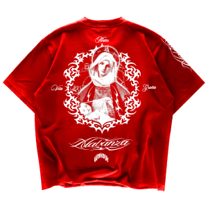 Camiseta Oversize "Matter Vita Gratia" | Roja