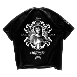 Camiseta Oversize "Gloria Pattri Sacto" | Negra