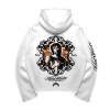 Hoodie Oversize "Gloria Pattri Sacto" | Blanco
