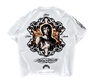 Camiseta Oversize "Gloria Pattri Sacto" | Blanca