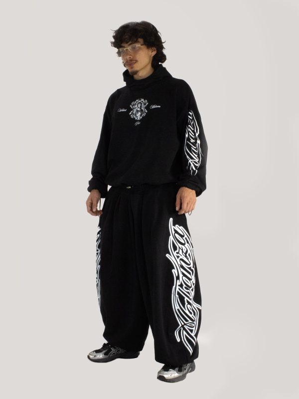 Hoodie Oversize "Gloria Pattri Sacto" | Negro